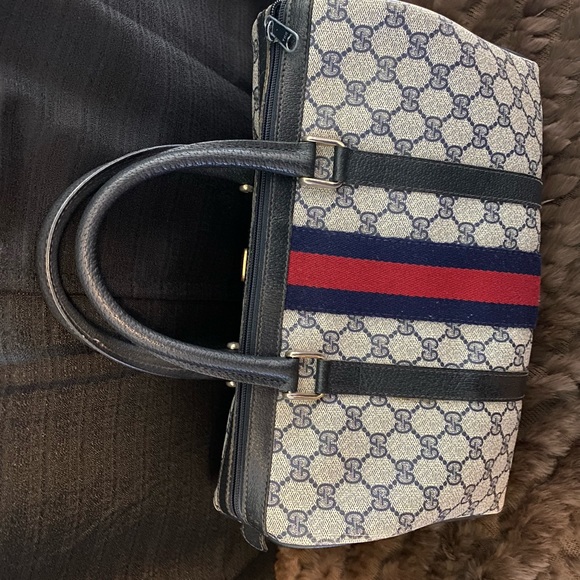 Gucci Authentic Blue Boston Bag - Picture 2 of 11